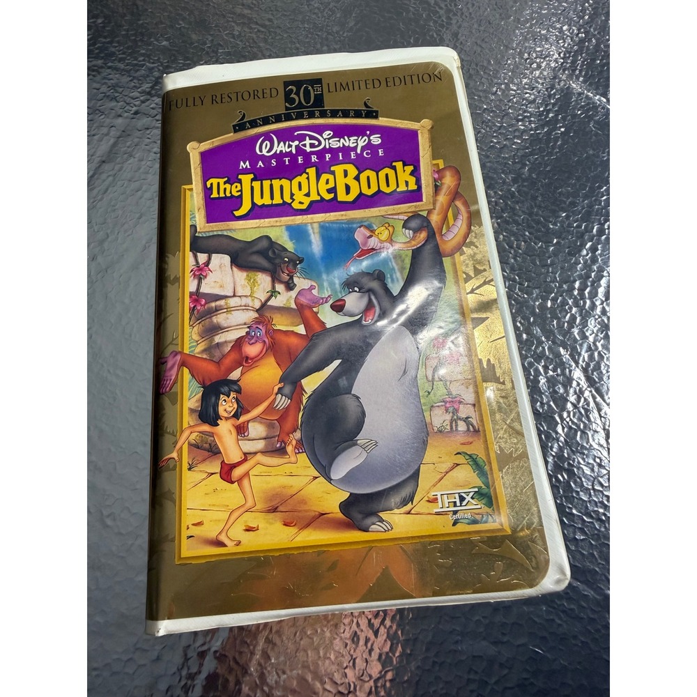 Walt Disney Masterpiece The Jungle Book 30th Anniversary Limited Edition VHS